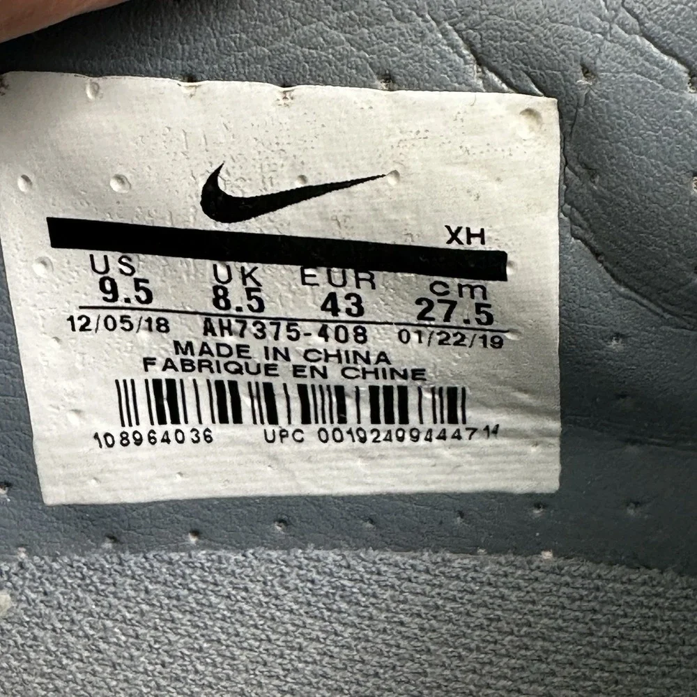 Nike Mens 9.5 Vapor 12 Academy FG/MG AH7375 408 Shoes‎ Gray Orange Soccer Cleats